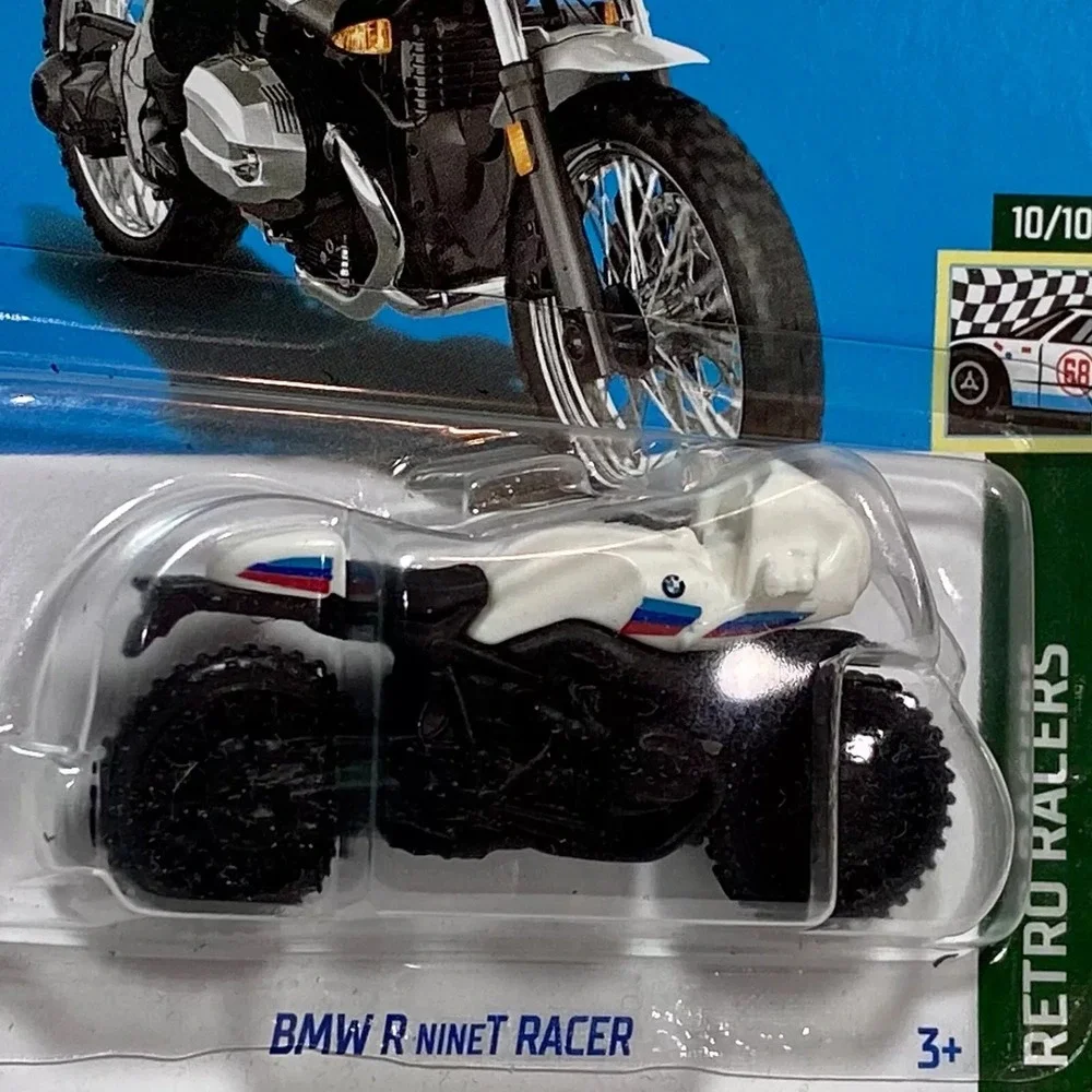 Hot Wheels BMW R nine T Racer 153/250 Retro Racers 10/10‎ White Motorcycle 2022